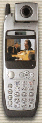 《图三 结合实时影像的Panasonic移动电话》