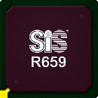 《圖四  SiS（矽統）支援RDRAM的Pentium 4晶片組：SiS R659。》