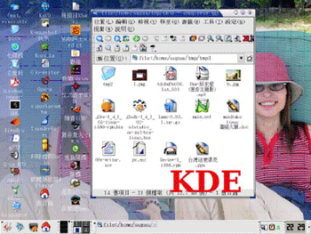 《圖二　KDE的桌面環境》