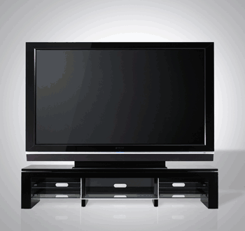 《圖一　Samsung於2005年CeBIT盛會中所展示的102吋PDP電視。》