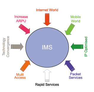 《圖三　各類存取網路連接IMS架構示意圖》