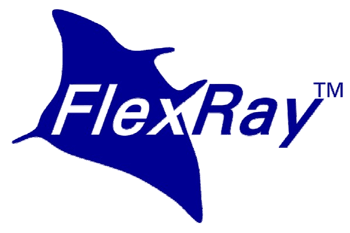 《圖一　FlexRay的註冊商標帶有一隻燕魟 》