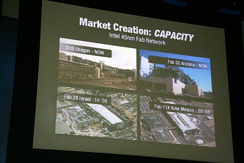 《图四 英特尔预计将有四座45奈米晶圆厂，其中以色列与新墨西哥厂将分别在2008年第一季与第二季营运。》