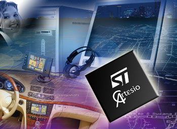 《图三 Cartesio系统单芯片是ST先进Nomadik应用处理器平台的衍生性组件，具备Nomadik完整的影音处理能力，能满足信息娱乐应用产品的需求。》