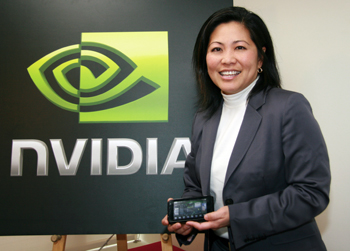 《圖十三　NVIDIA可攜式導航事業群副總裁暨總經理Reynette Au》