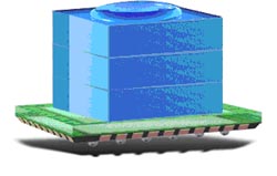 《图七 WLC光学镜片模块装配在SHELLCASE 封装的传感器上。》