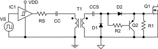 《圖四 使用低端驅動器來代替高端驅動器的電路圖示》