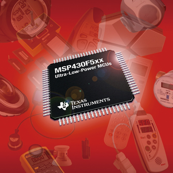 《圖四　MSP430F5xx是TI針對可攜式醫療等多種行動用途而開發的新款MCU》