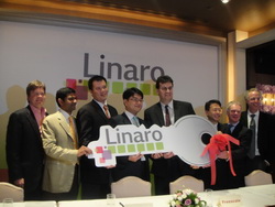 《图三 ARM与IBM、Samsung、TI、ST-Ericsson、Freescale等合作成立Linaro组织》