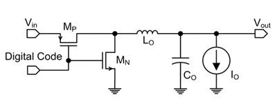《圖三  切換式直流電壓轉換器電路圖》