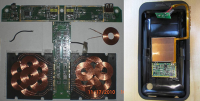 图五 : Energizer的无线充电平板(左)及iPhone保护套(右)