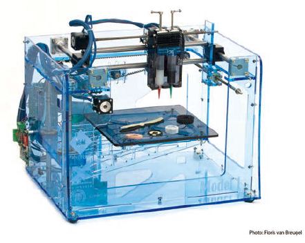 图一: 3D印表机的价格已降低至各规模企业皆能投资的水准（图为Fab@Home Model 1 3D printer，图：http://en.wikipedia.org/）