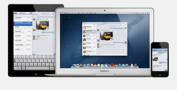 图一 : 苹果OS X Mountain Lion操作系统，不断精进，将iPad、iPhone、iPad Touch许多功能带到Mac上。(图片来源：苹果官网)