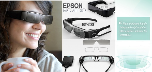 图二: 虽然刚上线不久，不过EPSON新款的智慧型眼镜的面世，HWTREK平台功不可没。 （Source:www.hwtrek.com）