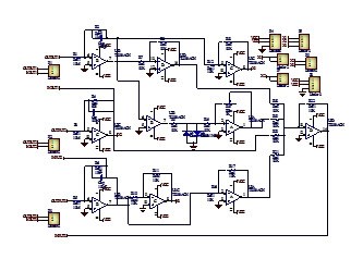 圖一 : ：混沌系統電路