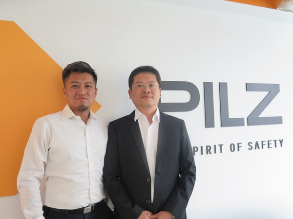 圖一 : 台灣皮爾磁總經理吳瑞山(右)與資深技術與服務部門經理王紹維(左)。