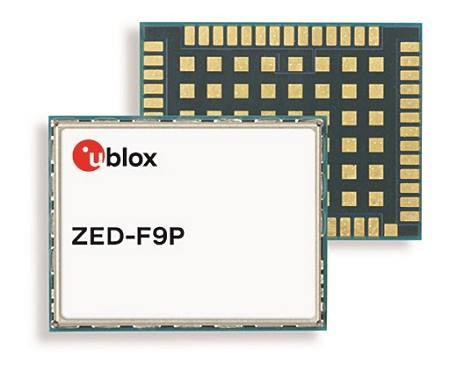 圖3 : u-blox推出ZED-F9P多頻GNSS模組，整合RTK技術，適用於高精準度無人機、機器控制。（source：u-blox）