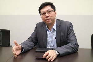 图一 : 隆达电子感测暨照明事业处处长何孝恒指出，隆达电子整合上中下游的模式有利於创造更多3D感测技术的应用场景。