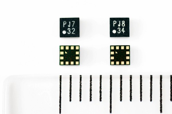 圖一 : 加速度感測器KX132-1211和KX134-1211，適用於工控裝置和穿戴式裝置等需要高精度且低功耗之動態感測應用。（source：ROHM）