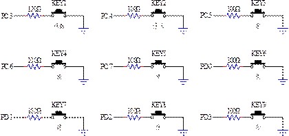 图9 : 按键之控制电路图