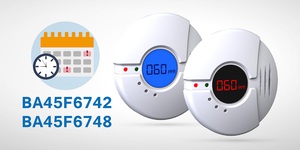 图一 : Holtek全新CO/燃气探测器专用MCU BA45F6742/6748系列，整合时间日期记录、CO/燃气探测器AFE、2.2V/2.5V/3.0V LDO、温度Sensor与LCD/LED驱动显示