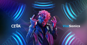 圖一 : 把VisiSonics的RealSpace 3D音訊軟體結合CEVA的低功耗音訊和感測器中樞DSP及MotionEngine頭跟蹤演算法，兩家企業合作開發最適合聽戴式裝置的高精度3D空間音訊嵌入式解決方案