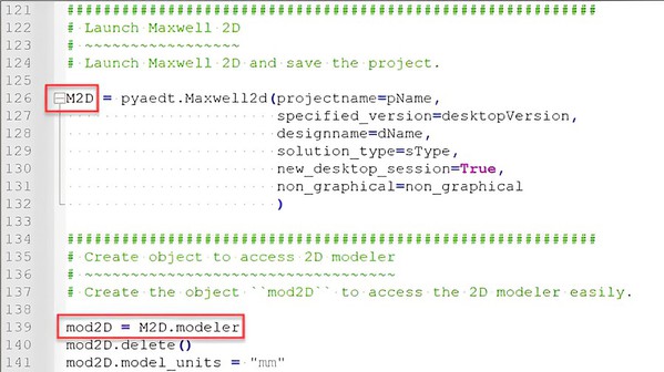 图二 : 将设计物件「M2D」底下的建模物件命名为mod2D