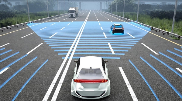圖一 :  V2V通信允許車輛之間相互交換資訊，包括位置、速度、方向和警報等。（source：artilux）