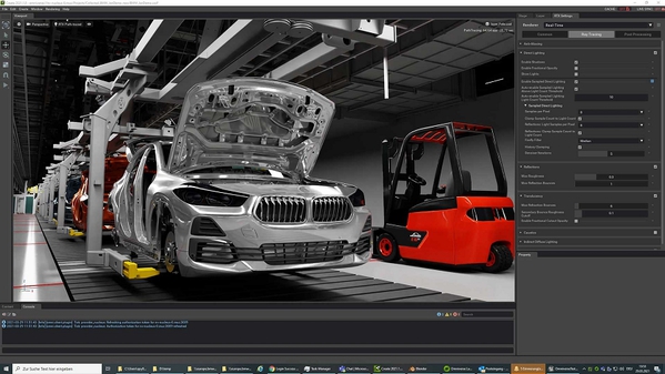 图1 : BMW使用工业元宇宙，以一对一的比例制造虚拟汽车，然後为工厂部署最终布局。（source：BMW）