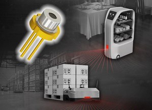圖一 : ROHM推出一款高輸出功率半導體雷射二極體「RLD90QZW8」，發光幅度97%範圍內實現均勻穩定的發光強度，有助提高LiDAR精度 ，其波長溫度影響減少66%，可大幅延長測量距離！