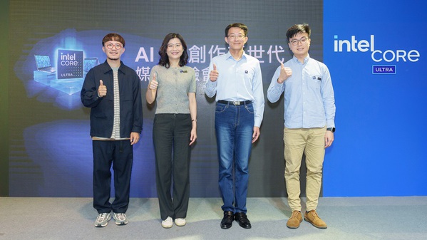 圖三 : 英特爾副總裁暨台灣分公司總經理汪佳慧與生態系夥伴落實AI PC時代