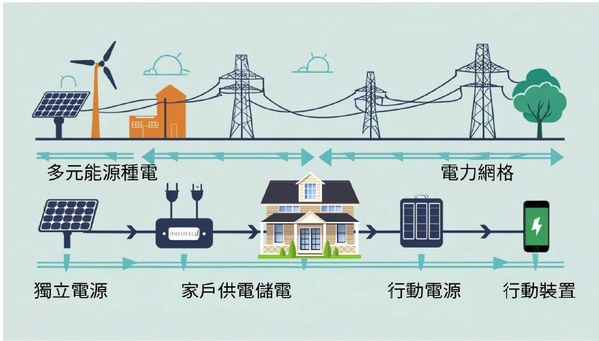 圖二 : 多元又穩定的電源供應才能確保未來社會的安全與發展