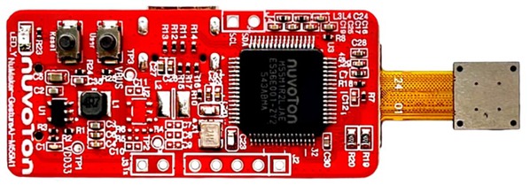 圖二 : NuMaker-GestureAI-M55M1, a highly integrated application module specifically designed for Endpoint AI development