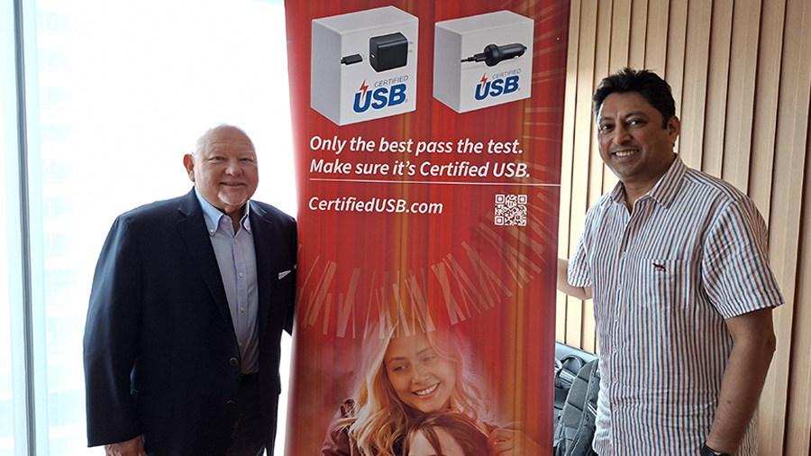 USB-IF總裁暨營運長Jeff Ravencraft與技術長Rahman Ismail