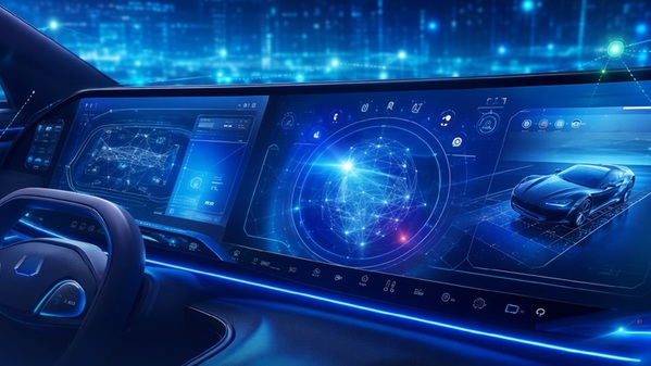 圖一 :   Microchip 與 Marelli 攜手推出支援軟體定義汽車的開放標準顯示器連線解決方案