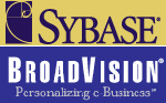 賽貝斯(Sybase)與BroadVision策略聯盟(圖片來源︰Sybase與BroadVision網站)