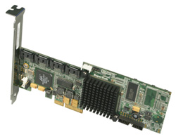 乔鼎PCIe SATA SuperTrak EX4350磁盘阵列卡