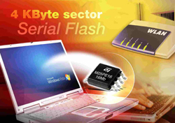 4 KByte sector Serial Flash
