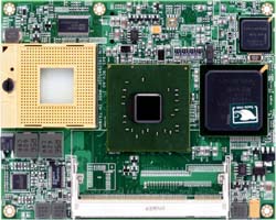 研扬发表支持Intel 945GM处理器的COM Express CPU模块-- COM-945(图:厂商提供)