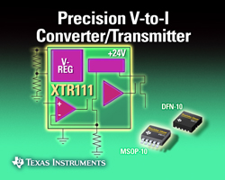 精密电压至电流转换器/发射器XTR111