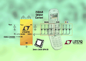 Linear250mA萬用手機LED驅動器能驅動9顆LED BigPic:315x225