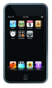 配备苹果革命性的多重触控操作接口iPod touch。(Source:Apple)