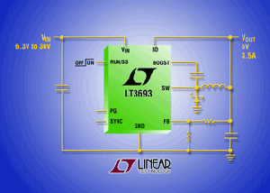 凌力尔特发表3.5A、36V降压切换稳压器LT3693 BigPic:315x225
