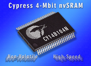 Cypress全新4-Mbit nvSRAM