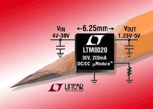 Linear推出36VIN,200mA DC/DC uModule穩壓器 BigPic:315x225