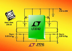 Linear推出雙組輸出100%工作週期DC/DC控制器 BigPic:315x225