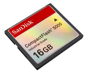 SanDisk推出更大容量工業用CF記憶卡