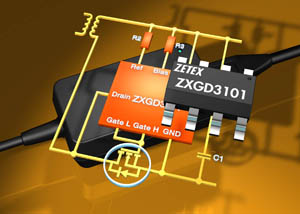 Zetex「零點偵測器驅動器」ZXGD3101