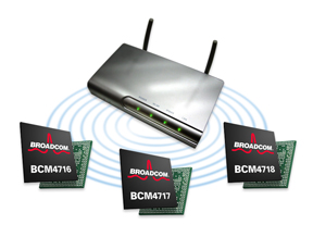 Broadcom推出三个拥有整合处理器的无线局域网络路由器解决方案