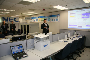 图为台湾NEC展示WiMAX研发中心现场。（Source：HDC）